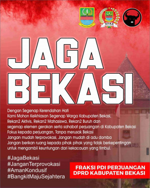 Fraksi PDI Perjuangan DPRD Bekasi Terbitkan Maklumat, Anggota Jaga Tutur Kata, Perilaku, dan Dilarang Flexing